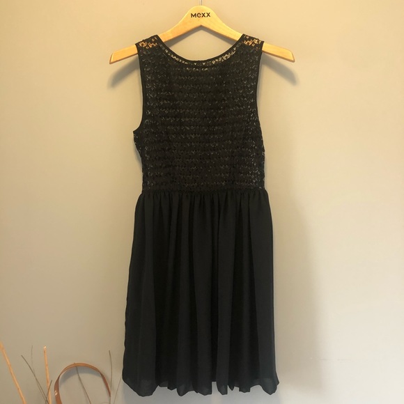 American Apparel Lace top Chiffon Dress - Picture 3 of 4